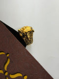 1 GRAM GOLD SHIVLING WITH MAHADEV RING FOR MEN DESIGN A-1081