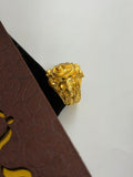 1 GRAM GOLD SHIVLING WITH MAHADEV RING FOR MEN DESIGN A-1092
