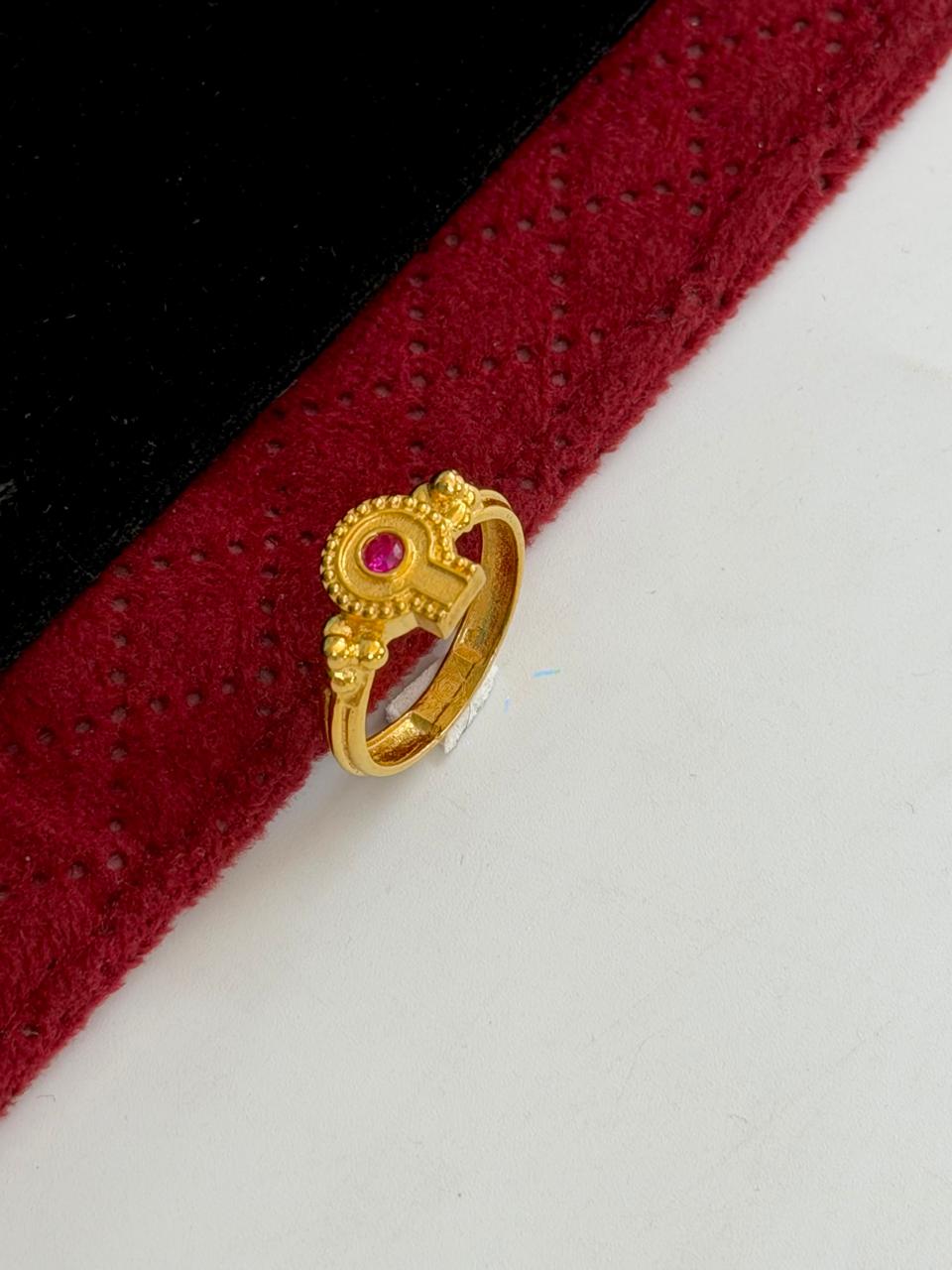 1 GRAM GOLD SHIVLING DANA RING FOR MEN DESIGN A-1093