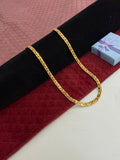 1 GRAM GOLD PLATED UNIQUE CHAIN FOR MEN DESIGN A-346