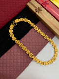 1 GRAM GOLD FORMING BIG NAWABI BISCUITS CHAIN FOR MEN DESIGN A-369
