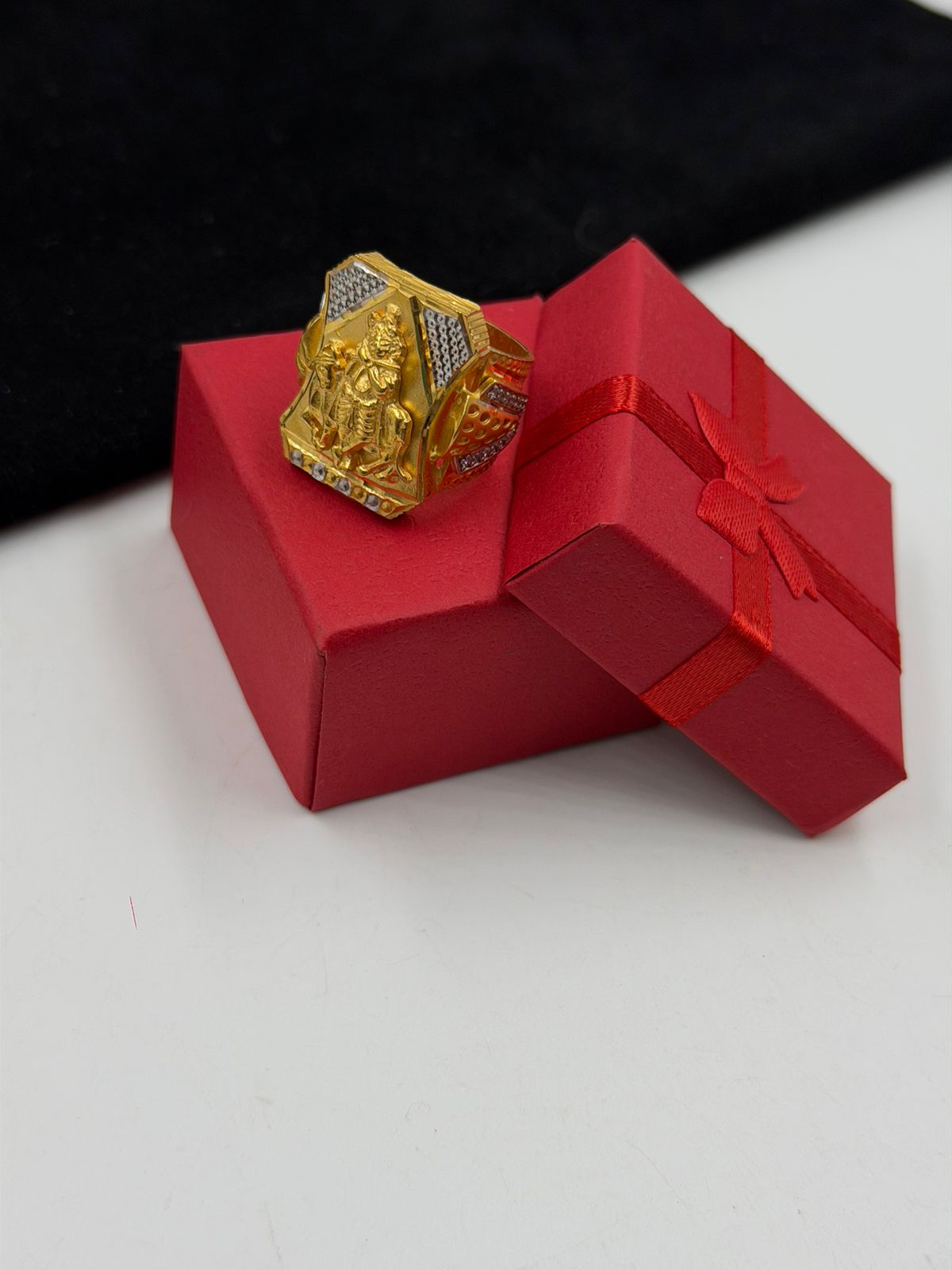 1 GRAM GOLD PLATING KRISHNA RING FOR MEN DESIGN A-286