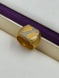 1 GRAM GOLD PLATING KRUSHNAM RING FOR MEN DESIGN A-146