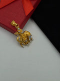 पुरुषों के लिए 1 ग्राम सोने का अनोखा कृष्ण और गाय डिज़ाइन, डिज़ाइन A-549
