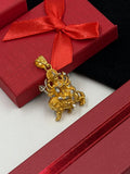 1 GRAM GOLD PREMIUM QUALITY AMBE MAA PENDANT FOR MEN DESIGN A-556