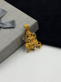 1 GRAM GOLD PREMIUM QUALITY AMBE MAA PENDANT FOR MEN DESIGN A-556