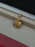 1 GRAM GOLD PREMIUM QUALITY KRISHNA WITH COW PENDANT FOR MEN DESIGN A-562