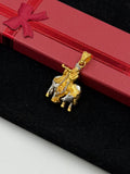 1 GRAM GOLD PREMIUM QUALITY KRISHNA WITH COW PENDANT FOR MEN DESIGN A-562