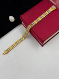 1 GRAM GOLD PREMIUM NEW DIAMOND BRACELET FOR MEN DESIGN A-518