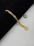 1 GRAM GOLD PREMIUM DIAMOND BRACELET FOR MEN DESIGN A-515