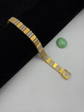 1 GRAM GOLD PREMIUM NEW DIAMOND BRACELET FOR MEN DESIGN A-518