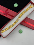 1 GRAM GOLD PREMIUM DIAMOND NEW BRACELET FOR MEN DESIGN A-524