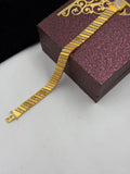 1 GRAM GOLD PREMIUM NEW DIAMOND BRACELET FOR MEN DESIGN A-519