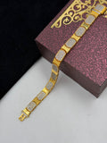 1 GRAM GOLD FULL DIAMOND PREMIUM BRACELET FOR MEN DESIGN A-520