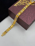 1 GRAM GOLD PREMIUM DIAMOND NEW BRACELET FOR MEN DESIGN A-524