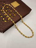 1 GRAM GOLD KOYLI CHAIN FOR MEN DESIGN A-396