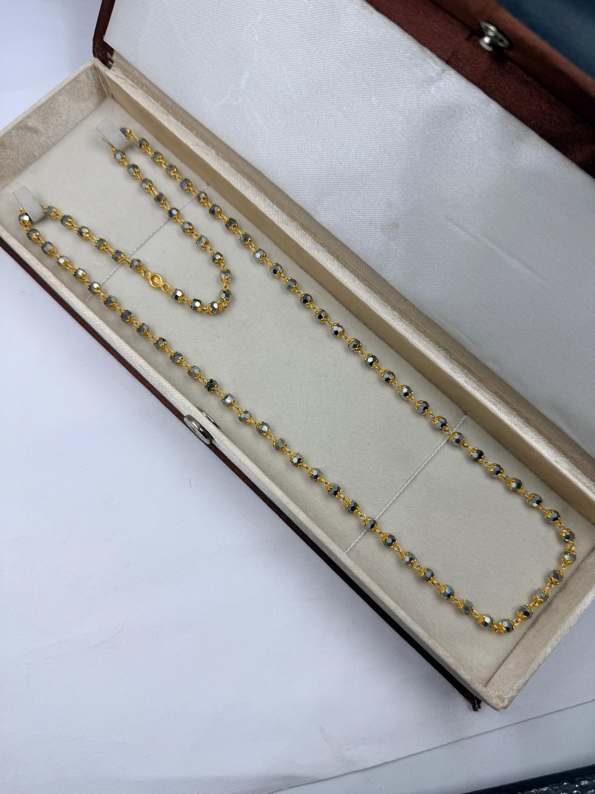 1 GRAM GOLD FORMING TULSI MALA FOR WOMEN DESIGN A-18