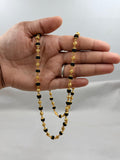 1 GRAM GOLD PLATING RUDRAKSHA MALA FOR MEN DESIGN A-24