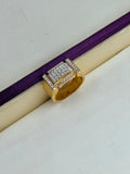 1 GRAM GOLD DIAMOND RING FOR MEN DESIGN A-601