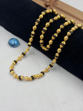 1 GRAM GOLD FORMING BLACK RUDRAKSHA MALA FOR MEN DESIGN A-30