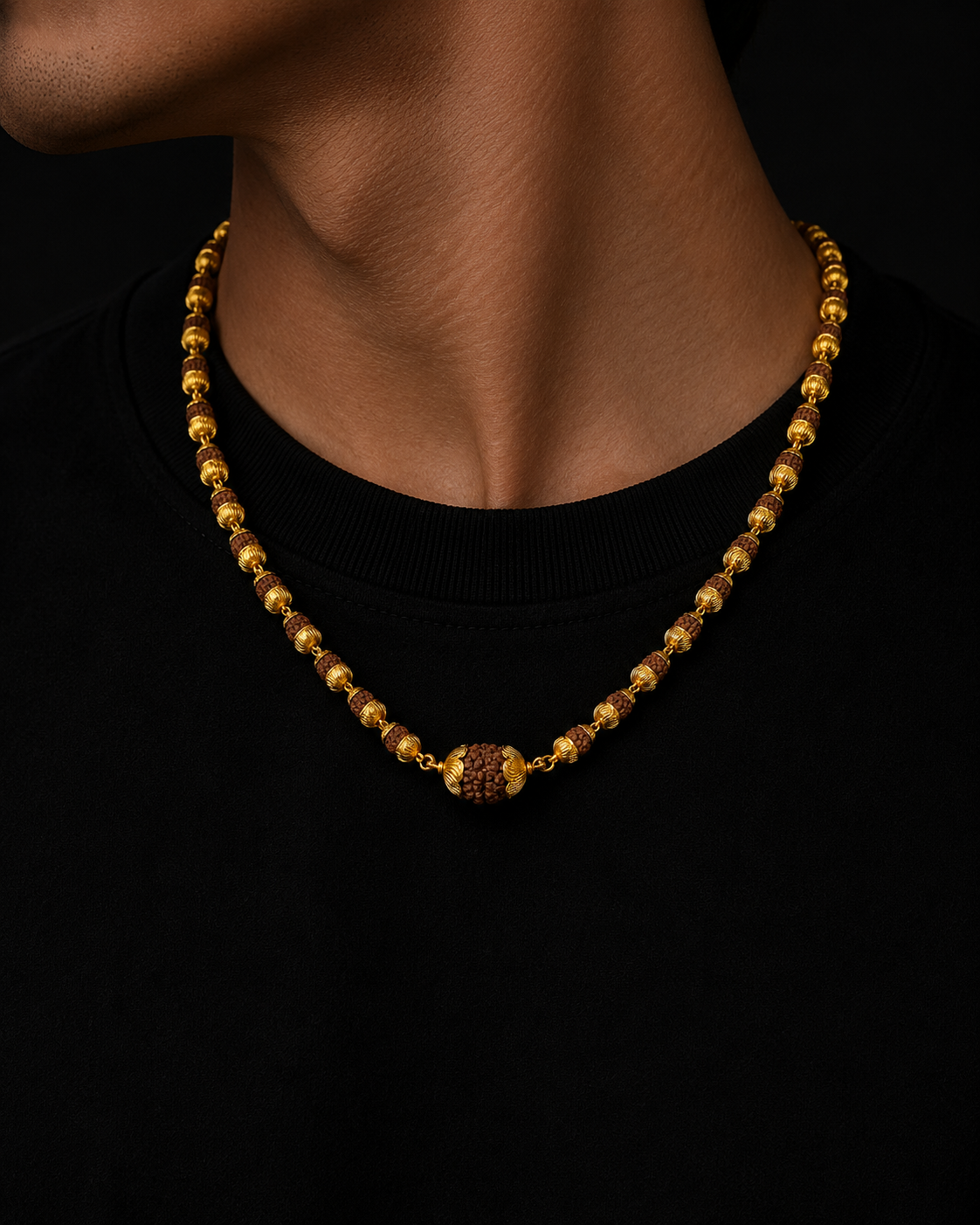 RUDRAKSHA MALA WITH PENDANT